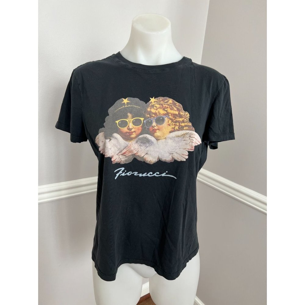 FIORUCCI x Barneys Angels Sunglasses Graphic T-Shirt Black Size Small - Picture 3 of 4